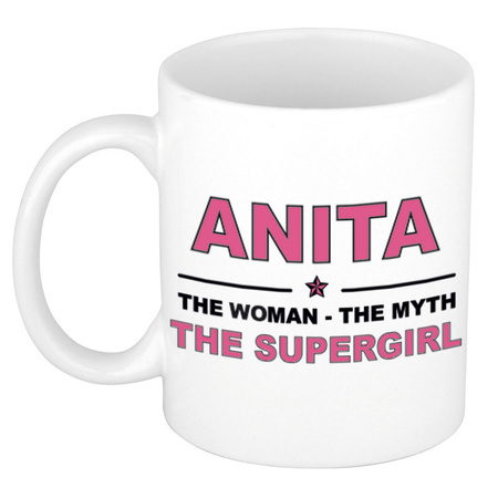 Anita The woman, The myth the supergirl collega kado mokken/bekers 300 ml