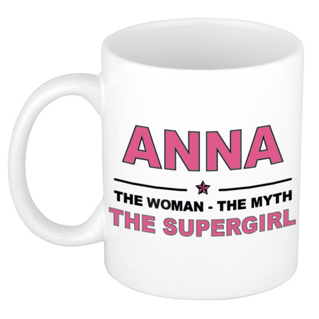 Anna The woman, The myth the supergirl collega kado mokken/bekers 300 ml