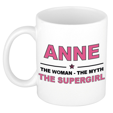 Anne The woman, The myth the supergirl collega kado mokken/bekers 300 ml