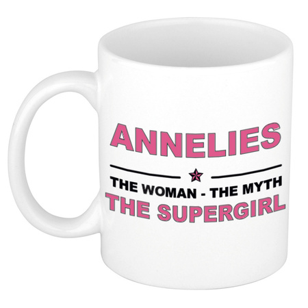 Annelies The woman, The myth the supergirl collega kado mokken/bekers 300 ml