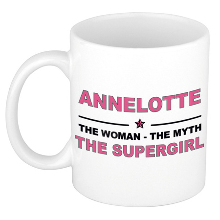 Annelotte The woman, The myth the supergirl name mug 300 ml