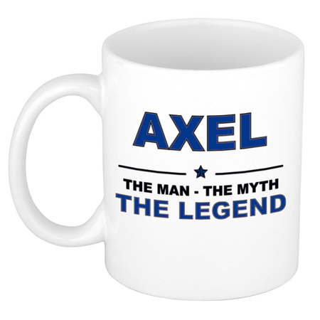 Axel The man, The myth the legend collega kado mokken/bekers 300 ml