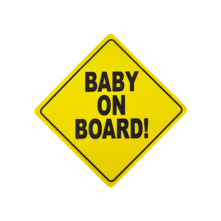 Baby on board veiligheidsbord met zuignap 12 cm
