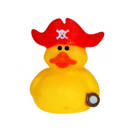 Bath duck Captain Red 5 cm