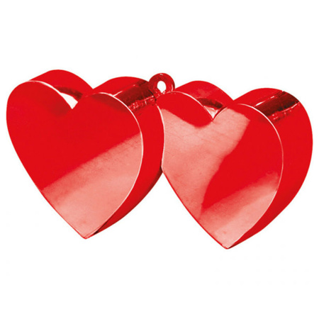 Balloon weight in red heart shape