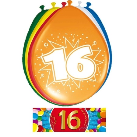 Balloons 16 year 16x + sticker