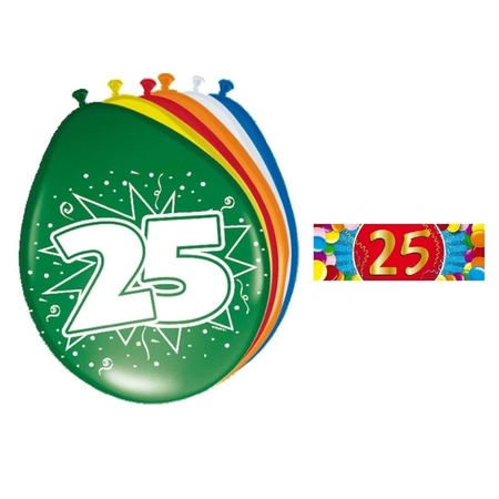 Balloons 25 year 16x + sticker