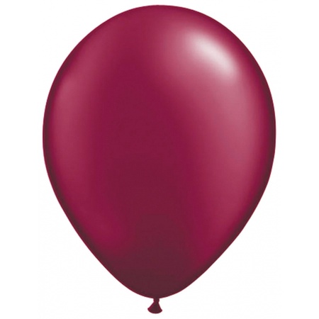 Donkerrode helium ballonnen 50 stuks