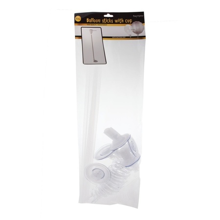 Balloon sticks with suction cup 5 pieces