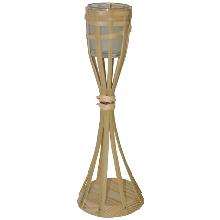 Bamboo candle holder 30 cm