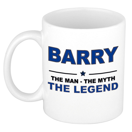 Barry The man, The myth the legend collega kado mokken/bekers 300 ml