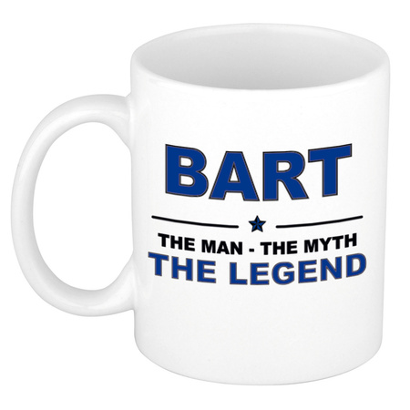 Bart The man, The myth the legend collega kado mokken/bekers 300 ml