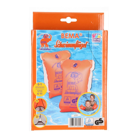 Bema inflatable swimming arm bands/rings 0-12 months up to 11 kg