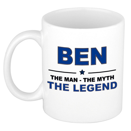 Ben The man, The myth the legend collega kado mokken/bekers 300 ml