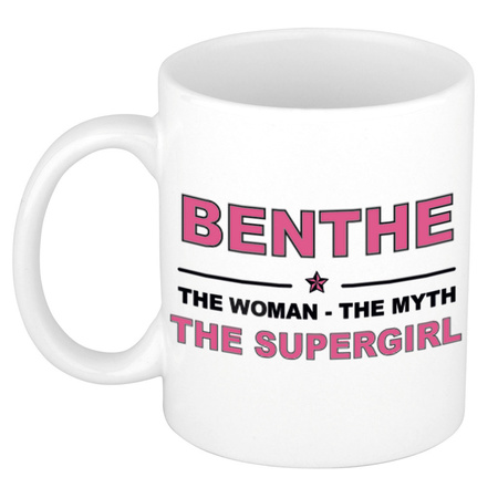 Benthe The woman, The myth the supergirl collega kado mokken/bekers 300 ml