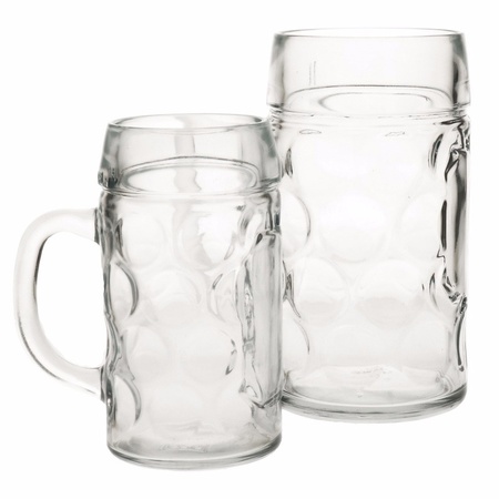 4x pieces Beer steins/glasses 0,5 litre