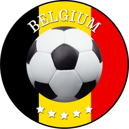 Bierviltjes voetbal in Belgisch thema