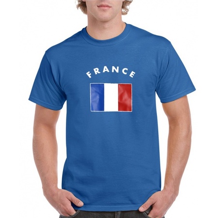 Shirts met vlag van Frankrijk heren