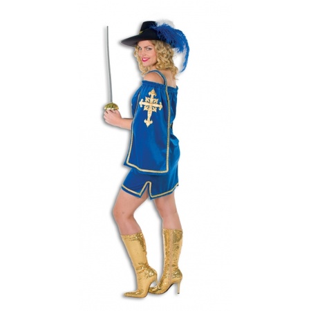 Blue musketeers dress for ladies