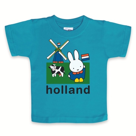 Miffy baby t-shirt Holland petrol blue