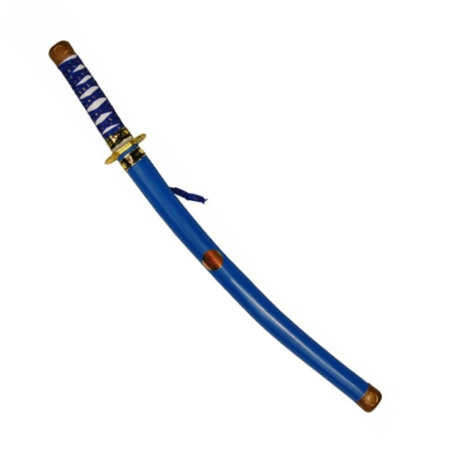 Blue ninja sword plastic 60 cm