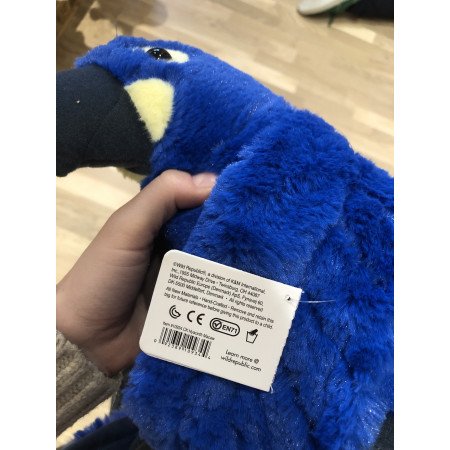 Papegaai knuffelbeesten blauw