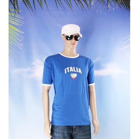 Blue football t-shirt Italia