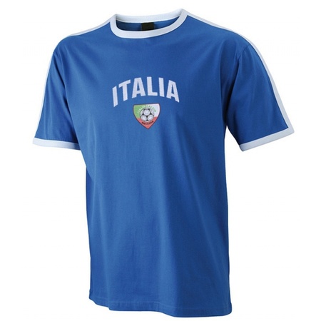 Blue football t-shirt Italia