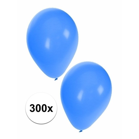 Blauwe carnaval ballonnen 300 st