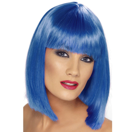 Blue wig for ladies