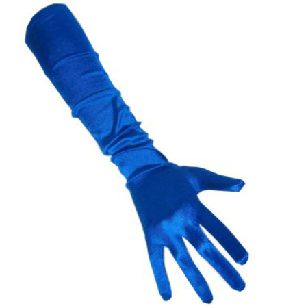 Blue gloves gala 48 cm