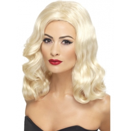 Blonde glamour wig roaring twenties