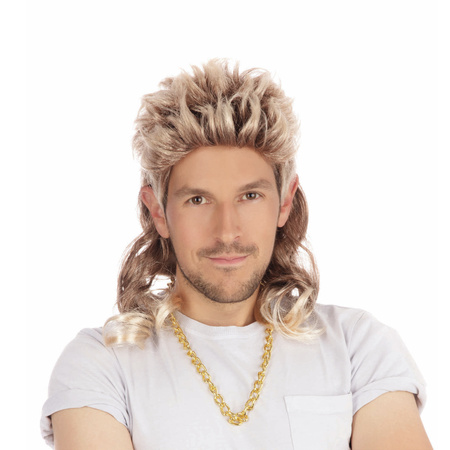 Blonde wig with mullet