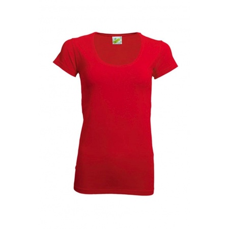 Red crewneck t-shirt for her