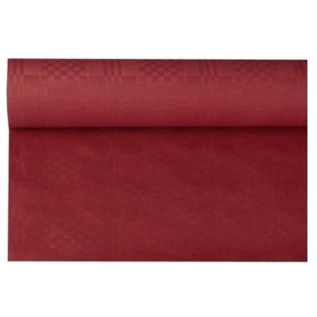 Burgundy/wine red paper tablecloth 800 x 118 cm