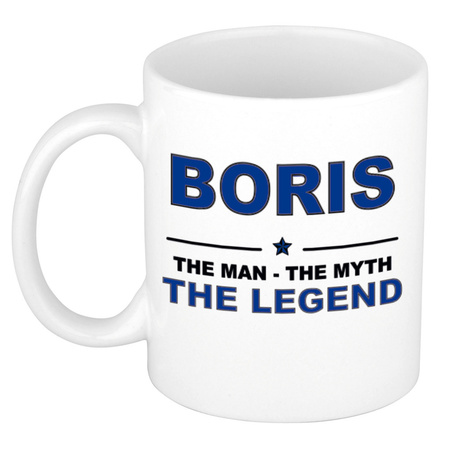 Boris The man, The myth the legend collega kado mokken/bekers 300 ml
