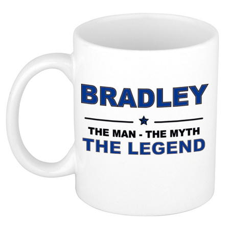 Bradley The man, The myth the legend collega kado mokken/bekers 300 ml