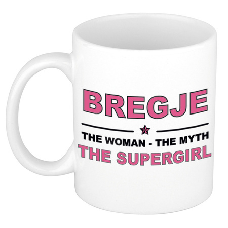 Bregje The woman, The myth the supergirl name mug 300 ml