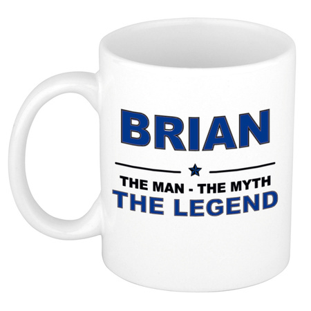 Brian The man, The myth the legend collega kado mokken/bekers 300 ml