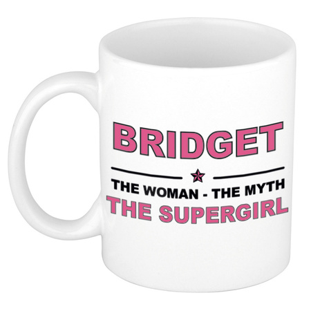 Bridget The woman, The myth the supergirl collega kado mokken/bekers 300 ml