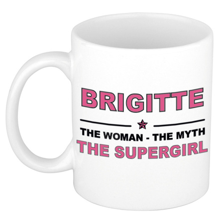 Brigitte The woman, The myth the supergirl collega kado mokken/bekers 300 ml