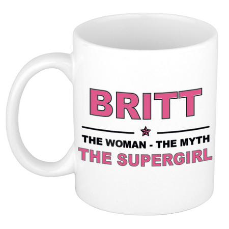 Britt The woman, The myth the supergirl collega kado mokken/bekers 300 ml