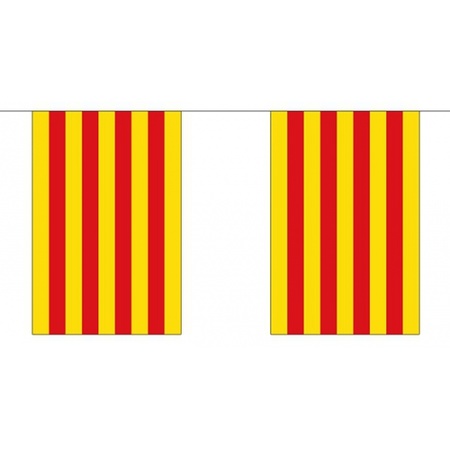 Catalaanse vlaggenlijn van stof 3 m