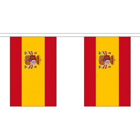 Spanje vlaggenlijn van stof 3 m