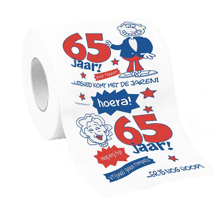 Toiletpaper 65 year party
