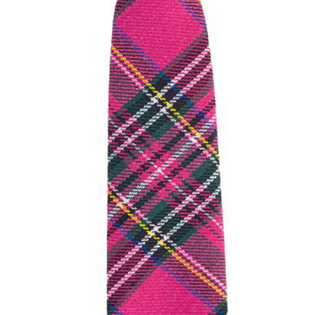 Carnaval verkleed stropdas met Schotse tartan ruit patroon - roze - polyester - heren/dames