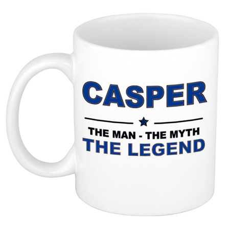 Casper The man, The myth the legend collega kado mokken/bekers 300 ml