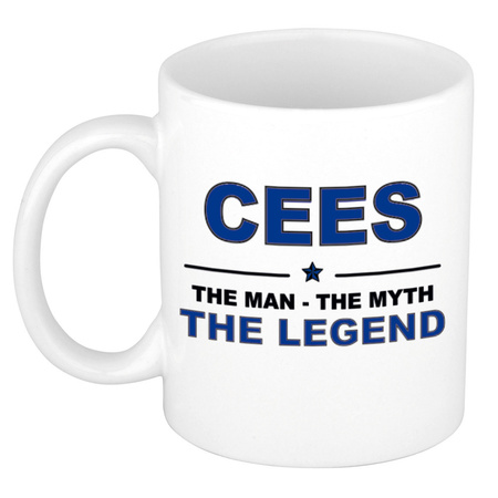 Cees The man, The myth the legend collega kado mokken/bekers 300 ml