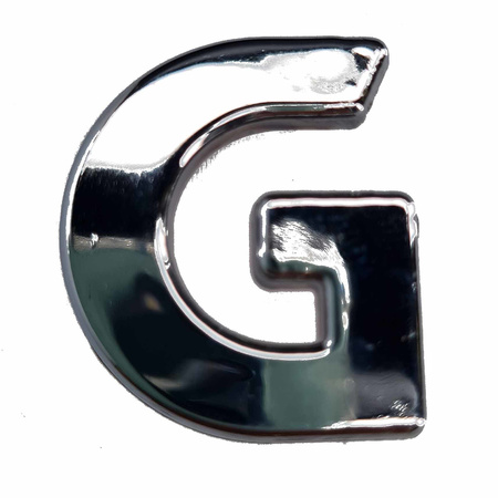 Chrome 3d letter G small