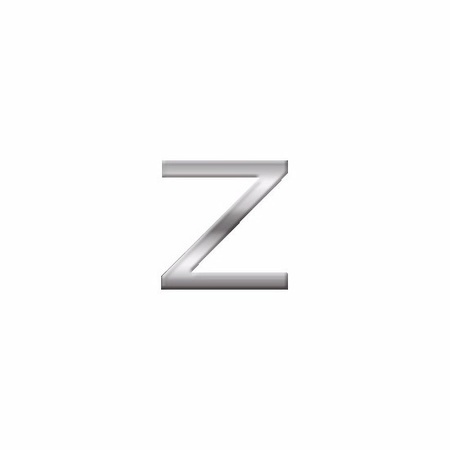 Chrome 3d letter Z small
